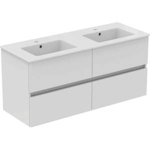 Ideal Standard Eurovit+ - Двоен шкаф за мивка, 55x120x44 см, 4 чекмеджета, гланцово бял R0577WG (R0577WG)