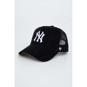 47 brand Шапка с козирка 47 brand MLB New York Yankees в черно с апликация (B.THCMS17EWP.BK)