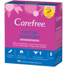 Carefree Cotton Flexiform slipové vložky se svěží vůní 56 ks