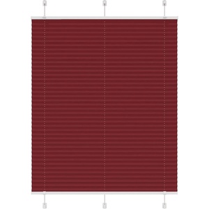 vidaXL Плисирана щора Бордо червено 105x150 cm Ширина на плата 104, 4cm (4015246)