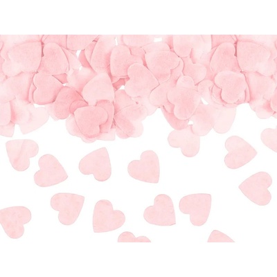 KONS27-081J Party Deco Krepové konfety Srdiečka 15g Ružová