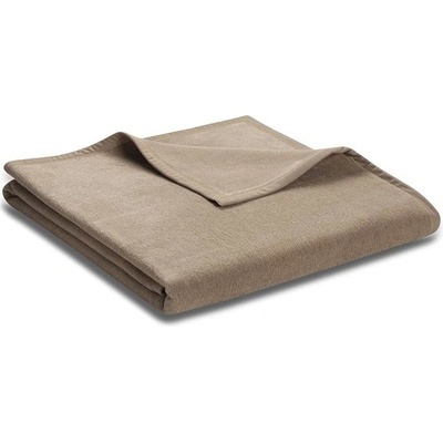 Biederlack Unicolour haselnuss Deka 100x150