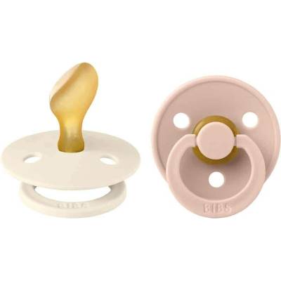 Bibs Studio Colour anatomické dudlíky z přírodního kaučuku 2ks Ivory/Blush