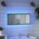 vidaXL LED огледало за баня от старо дърво 100x8, 5x37 cm (856275)