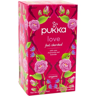 PUKKA Bio čaj Love Láska 20 x 1,2 g