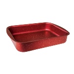Haschever Hr-granite-ЧЕРВЕНО-Тава правоъгълна 35х30х7см (9663.038) (0189152)