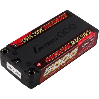 GensAce Redline 2.0 Shorty 2S HV 7.6V-140C-5000 97x47x20mm 179 g