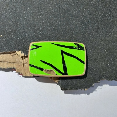 Wood Style opasek Skejt Kulatý spona 28 Hnědá