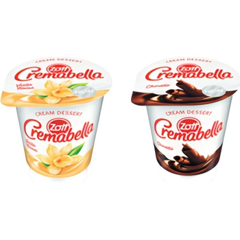 Zott Cremabella Mix příchutí Čokoláda Vanilka 140 g