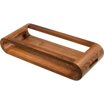 Artelegno Поднос за сервиране Vasd от орехово дърво 37 см (AL-VASDP/WL)