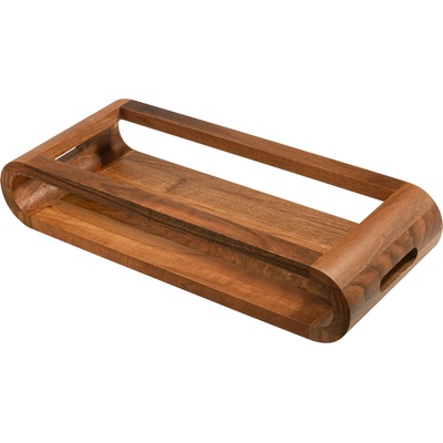 Artelegno Поднос за сервиране Vasd от орехово дърво 37 см (AL-VASDP/WL)