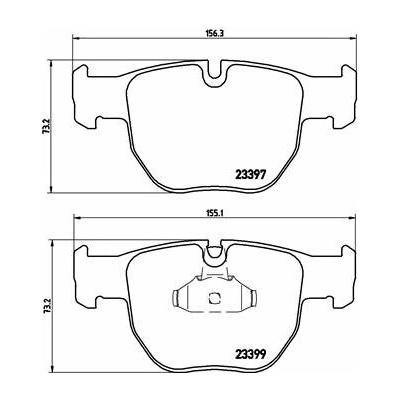 BREMBO Súprava brzdových doštičiek P 44 012