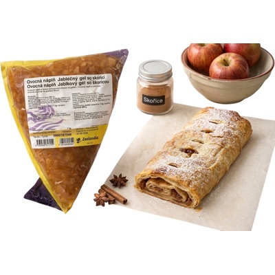 Zeelandia Ovocná Náplň Jablečný gel se skořicí 1 kg