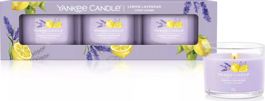 Yankee Candle Lemon Lavender 3 x 37 g