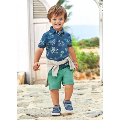 Mayoral Къси панталони памук basic евкалипт за бебе момче Mayoral