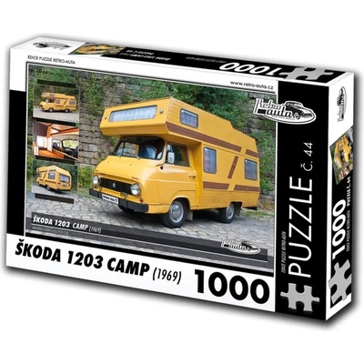 Retro cars - Puzzle Škoda 1203 Camp II (1969) - 1 000 piese