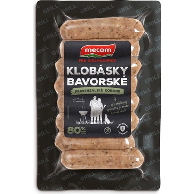 Mecom klobásky bavorské 80% 210 g