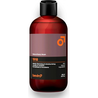 Beviro prírodný sprchový gél Natural Body Wash 1918 250 ml