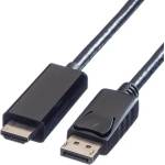 Roline Кабел Roline 11.99. 5786, DisplayPort(м) към HDMI(м), 2m, черен (11.99.5786)