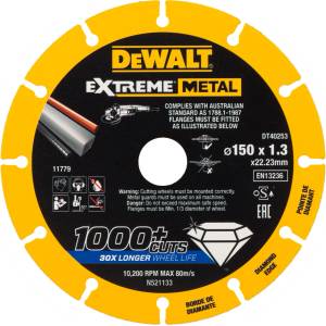 DEWALT Диамантен диск DeWALT EXTREME METAL 150 x 1.3 мм DT40253 (DT40253)