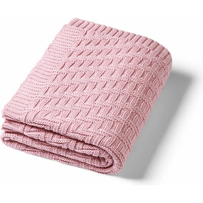 BabyOno Deka z organickej bavlny pletená pink