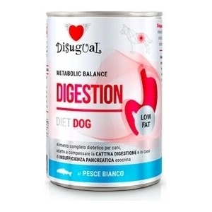 Disugual Digestion White Fish за кучета с лошо храносмилане и хронична панкреатична недостатъчност, бяла риба 400gr