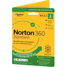 Symantec Norton 360 Standard, 1 lic. 12 mes.