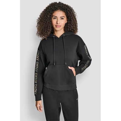 DKNY Суичър DKNY Women's Sport Pull Over Hoodie - Black/Gunmetal