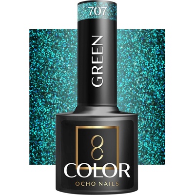 Ocho Nails lak na nechty zelený 707 5 g