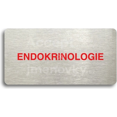 ACCEPT Piktogram ENDOKRINOLOGIE - stříbrná tabulka - barevný tisk bez rámečku