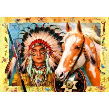 Image 1 of Bluebird Puzzle - Puzzle Indian Chief 1000 - 1 000 piese