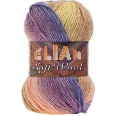 VSV Pletací příze Elian Soft Wool 185 - fialová