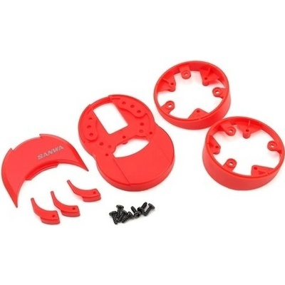 SANWA M12/M12S plastové díly červené