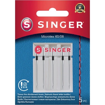 Ihly na mikrovlákno Singer 5x60