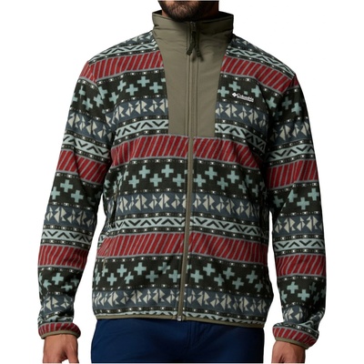 Columbia Мъжко поларено яке Columbia Sequoia Grove II Full Zip Printed Fleece Fleece jacket - Greenscape / Wizard Island - размер XXL (005-7384-0215)