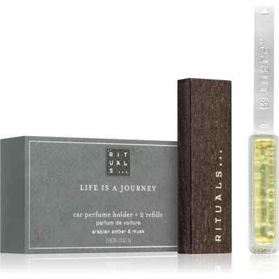 Rituals Homme Life is a Journey Car Perfume Holder + Refills 2 x 3 g
