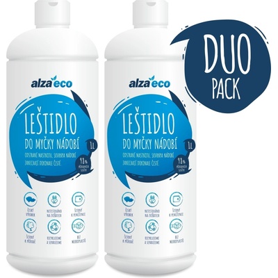 AlzaEco Leštidlo do myčky nádobí 2 x 1 l – Zbozi.Blesk.cz