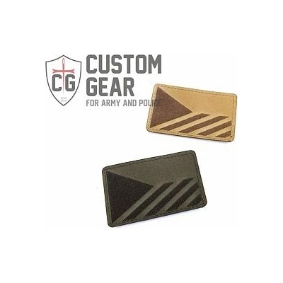 Custom Gear Laser Flag Patch levá - Coyote Brown