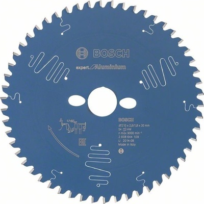 BOSCH Pílový kotúč Expert for Aluminium; 210 x 30 x 2,6 mm, 54 2608644109