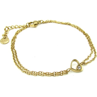 RajSperku Jemný Náramek z Chirurgické oceli GOLD Dámský NR260188