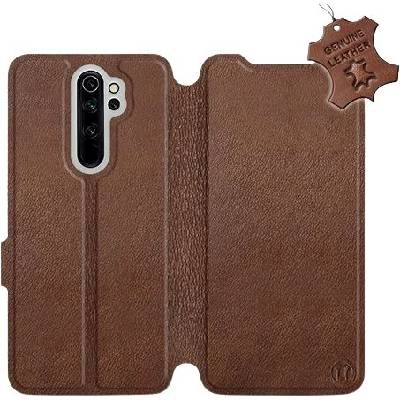Pouzdro Mobiwear Luxusní flip Xiaomi Redmi Note 8 Pro kožené Hnědé