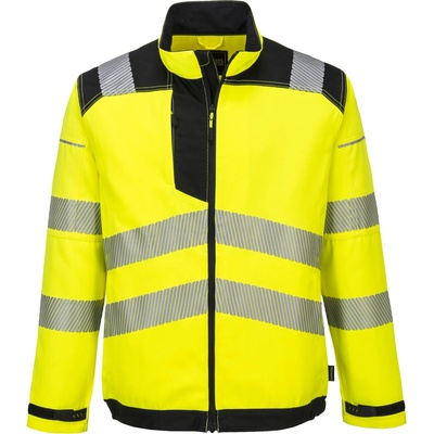 Portwest hi-vis pw3 t500 / Светлоотразителна яке - hv жълто/черно m (t500ybrm)