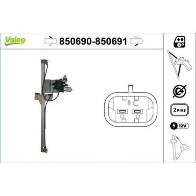 Zvedací zařízení oken VALEO 850691