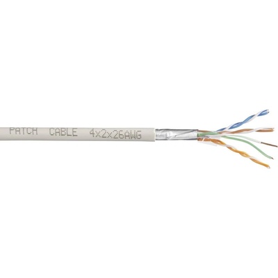 TRU COMPONENTS ethernetový síťový CAT 5e SF/UTP 4 x 2 x 0.14 mm² bílá 305m