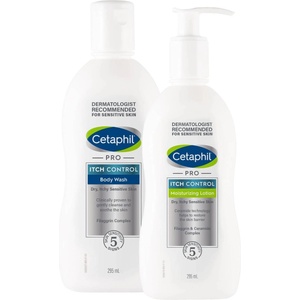 Cetaphil Pro Itch Control Комплект - Измиваща емулсия и Лосион за лице и тяло, 2 х 295 ml
