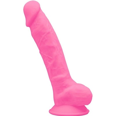 Silexd Model 1 Realistic Penis Premium Silicone Silexpan Fluorescent Pink 17.5 Cm