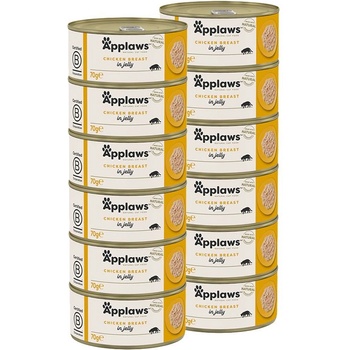 Applaws Консерва за котки с пилешки гърди в желе 12 x 70 г