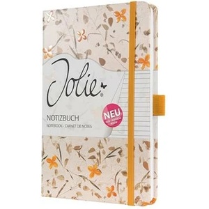 Sigel Jolie Bloom Orange exclusive hardcover lined notebook 135x203 mm (JN341)