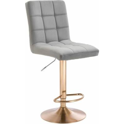 LuxuryForm Design Toledo Velur na zlatom tanieri svetlo šedá