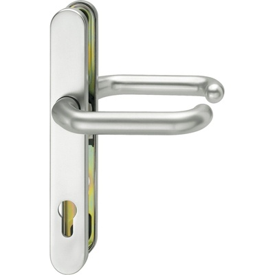 FSB 06 7816, klika/klika, kování s úzkým štítkem Eloxovaný hliník, 92 mm